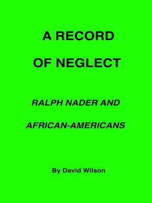 cover image of A Record of Neglect